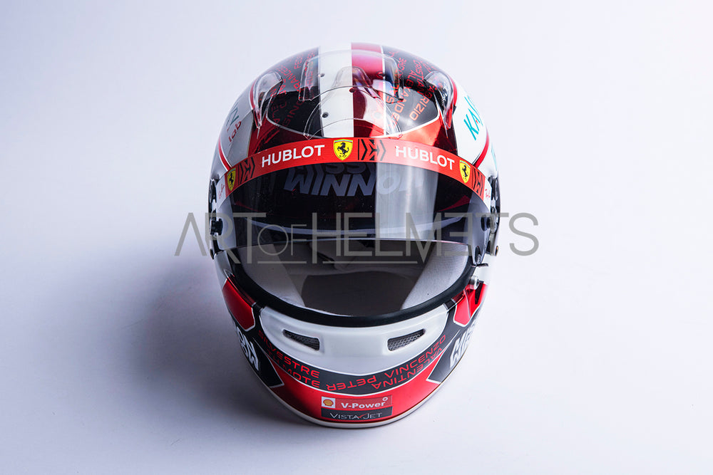 Charles Leclerc 2019 Abu Dhabi GP Full-Size 1:1 Replica Helmet