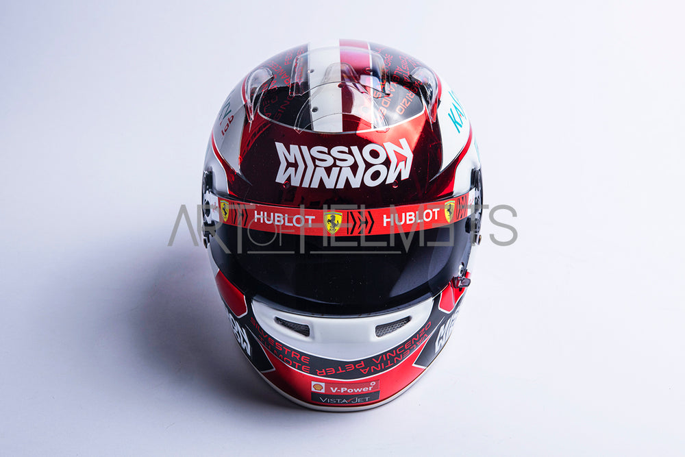 Charles Leclerc 2019 Abu Dhabi GP Full-Size 1:1 Replica Helmet