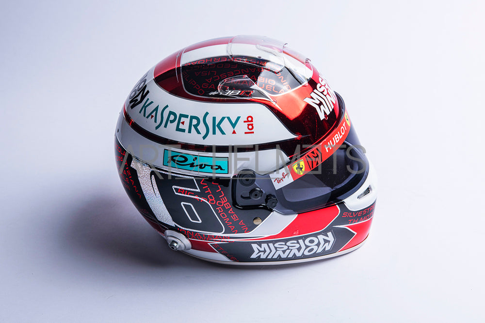 Charles Leclerc 2019 Abu Dhabi GP Full-Size 1:1 Replica Helmet