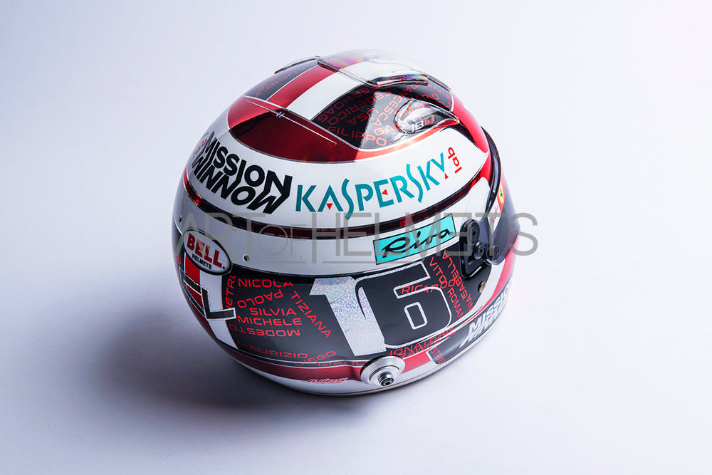 Charles Leclerc 2019 Abu Dhabi GP Full-Size 1:1 Replica Helmet