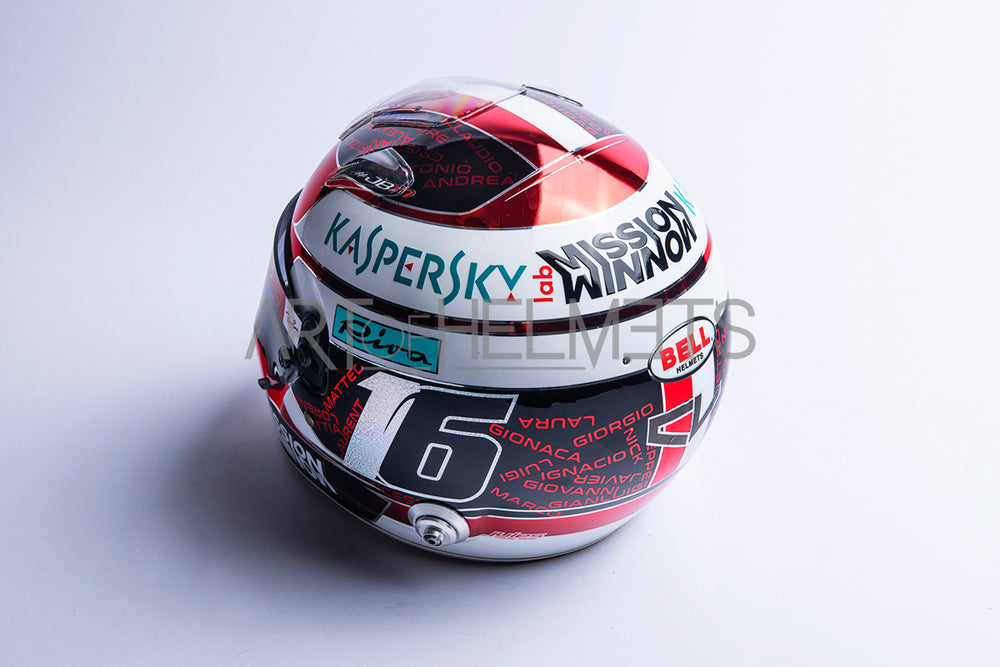 Charles Leclerc 2019 Abu Dhabi GP Full-Size 1:1 Replica Helmet