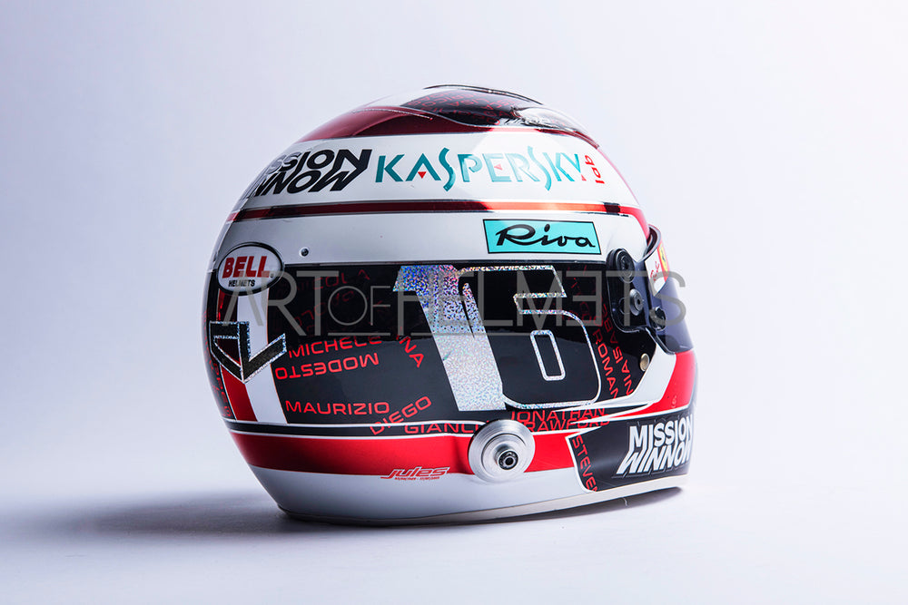 Charles Leclerc 2019 Abu Dhabi GP Full-Size 1:1 Replica Helmet