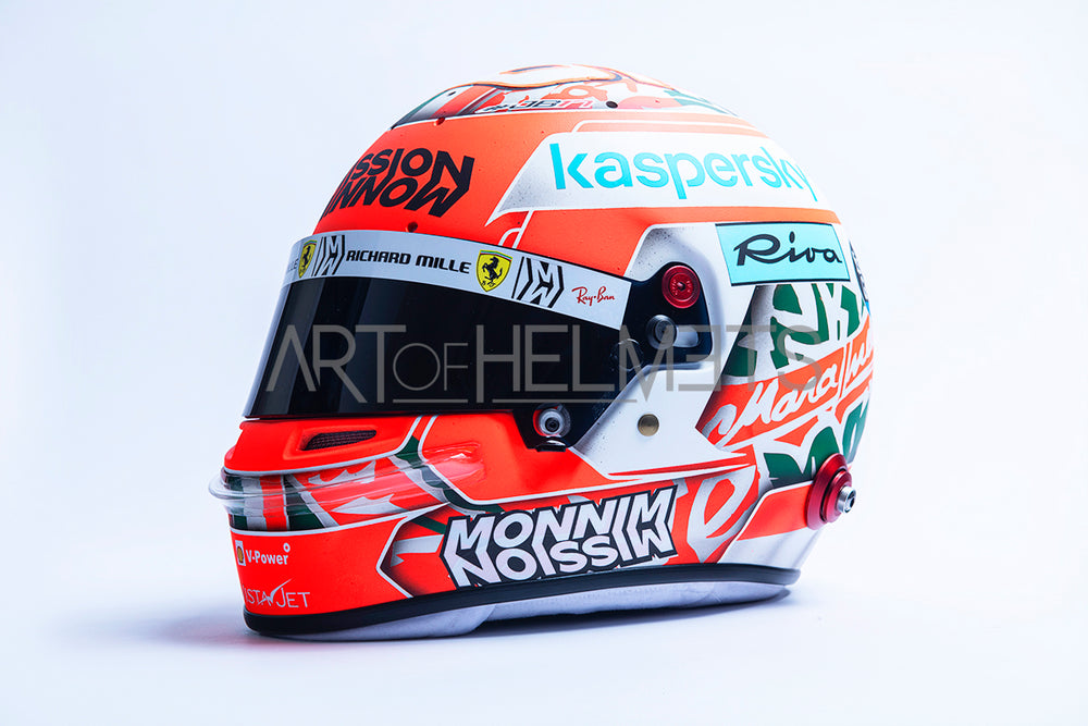 Charles Leclerc 2021 Imola GP Full-Size 1:1 Replica Helmet