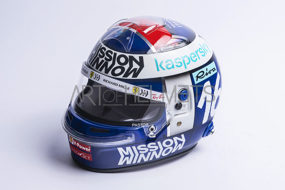 Charles Leclerc 2021 Monaco GP Full-Size 1:1 Replica Helmet