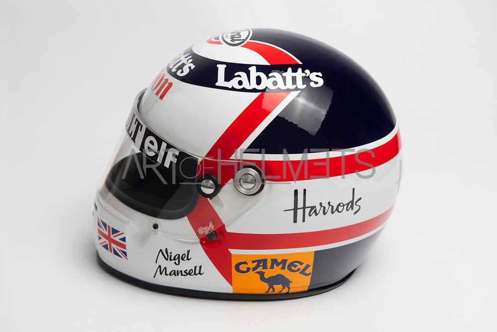 Nigel Mansell 1992 F1 World Champion Full-Size 1:1 Replica Helmet