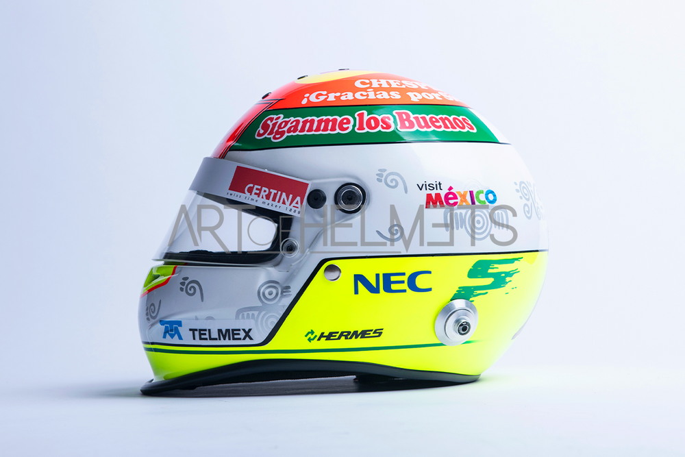 Sergio Perez 2012 F1 Monaco Grand Prix "Chespirito" Full-Size 1:1 Replica Helmet