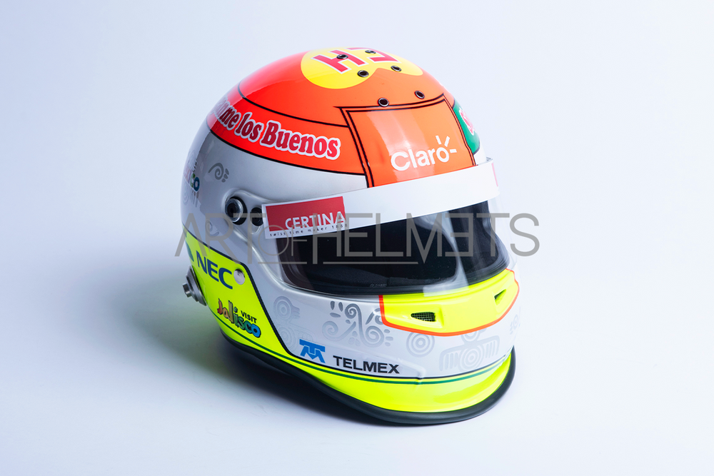 Sergio Perez 2012 F1 Monaco Grand Prix "Chespirito" Full-Size 1:1 Replica Helmet