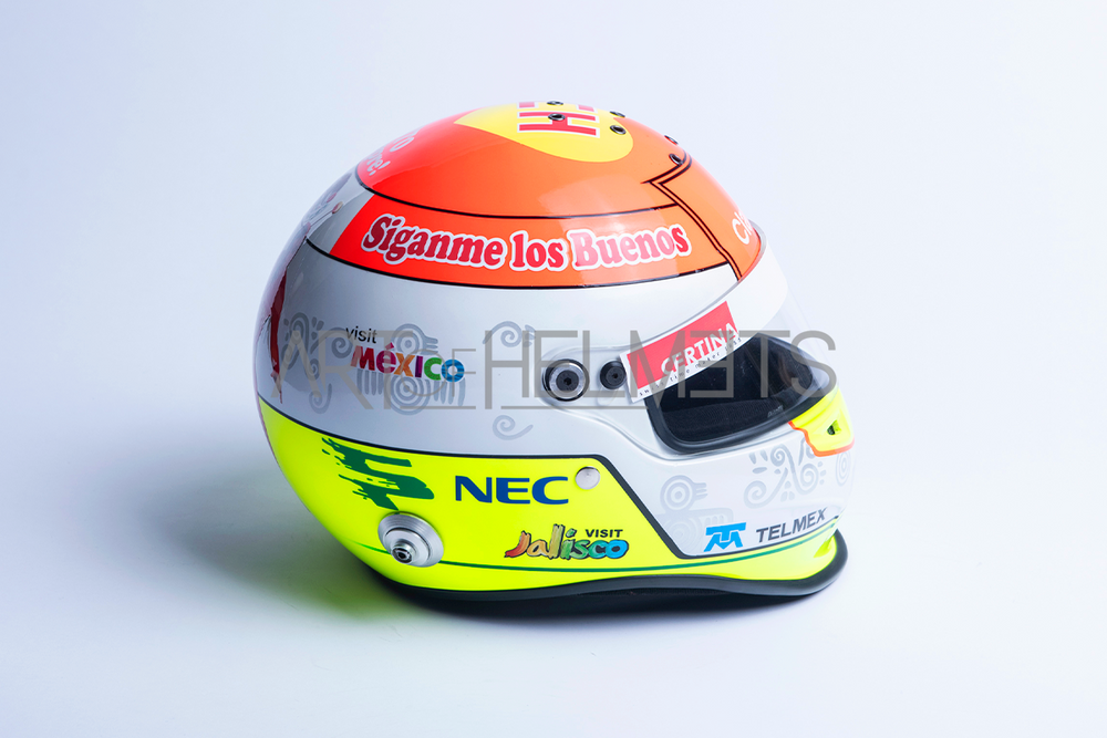 Sergio Perez 2012 F1 Monaco Grand Prix "Chespirito" Full-Size 1:1 Replica Helmet