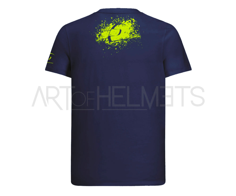 Art of Helmets Brush T-Shirt 2019 - Blue