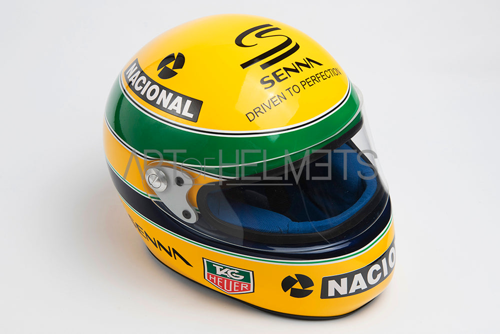 Ayrton Senna 1993 Paris Bercy Kart Full-Size 1:1 Replica Helmet