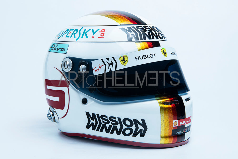 Sebastian Vettel 2019 Brazilian Grand Prix Full-Size 1:1 Replica Helmet