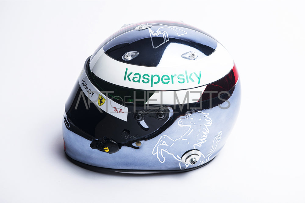 Sebastian Vettel 2020 Chrome Monza Grand Prix Full-Size 1:1 Replica Helmet