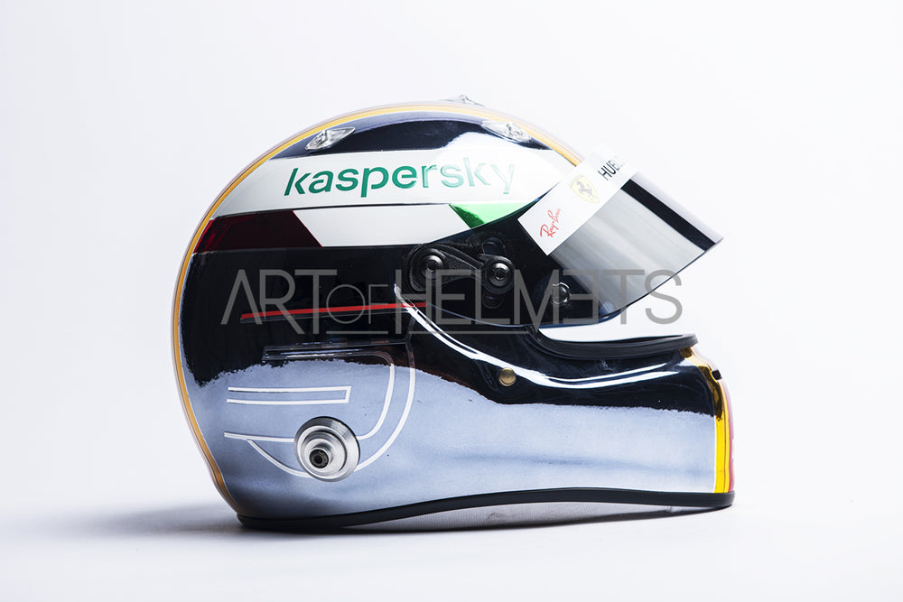 Sebastian Vettel 2020 Chrome Monza Grand Prix Full-Size 1:1 Replica Helmet