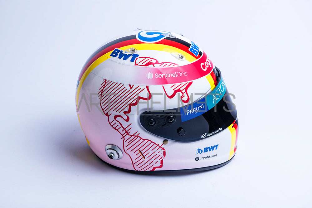 Sebastian Vettel 2021 Pink Formula One Full-Size 1:1 Replica Helmet